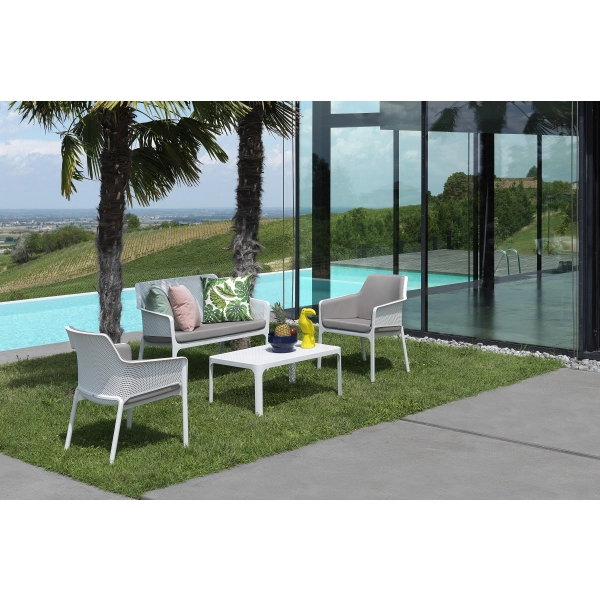 Ławka ogrodowa dwuosobowa NET SENAPE żółty, Nardi